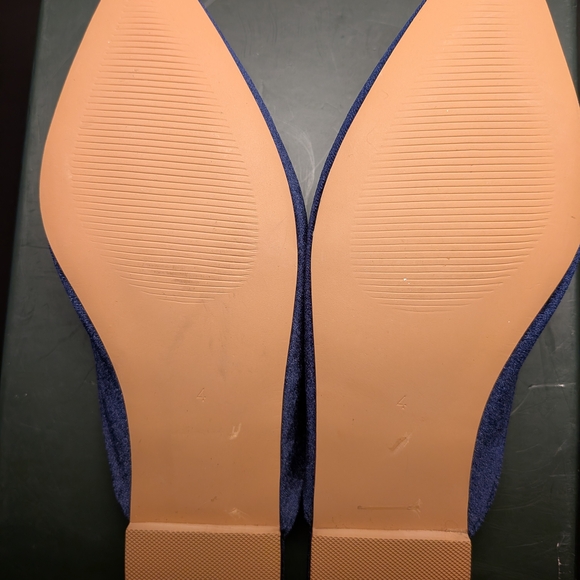 ASOS Navy Pineapple Embroidered Mules UK 4 | US 6 - Picture 6 of 6